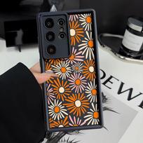 Case for Samsung Galaxy S26 Ultra S24Ultra S21 S25 S22 S24 Plus S20FE S25 Edge S23 FE Phone Cover CreativeFlowers Galaxy S22 5G black