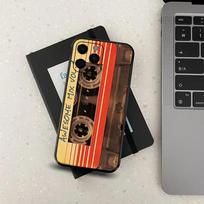 Cassette Tape  Phone Case For Apple iPhone 15,14,13,12,11,Pro,X,XS,Max,XR,Plus,Mini Soft Black Cover iPhone14Plus gray