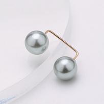 3/1PCS Fashion Pearl Brooch Pins Artificial Pearl Safety Pin Sweater Shawl Safety Clip for Women Girls Clothing Decoration Gifts white