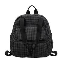Large-capacity commuter tote bag - stylish travel backpack - versatile casual shoulder bag black