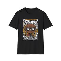 Teen Wolf Graphic Teen Wolf T-Shirt and kids shirt | Retro Comic Werewolf Tee 120 black