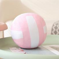 Simulation Volleyball Ball Plush Toy Cute Volleyball Props Pillow Accompany Kids Soft Gifts for Girls Boys Room Decor 14cm rožinė