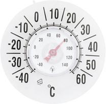 Didelio tikslumo lango termometras, patalpų ir lauko termometras, atsparus vandeniui, ciferblato temperatūros monitorius, siurbtuko tipo, namams, lauko langams, temperatūra balta