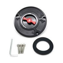 Motociklo beraktis greito atlaisvinimo dujų kuro bako dangtelis, skirtas YAMAHA YZF R3 R6 R25 2010-2023 CNC aliuminio alyvos bako dangčiui Black Red gray