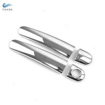 For VW Golf 4 Jetta Bora MK4 1999-2004 Rabbit A4 1J Passat B5 1997-2005 Polo Car Exterior Door Handle Covers Decor Accessories Silver 2 white