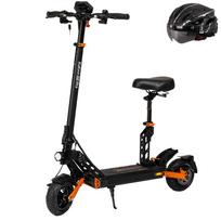 Elektrinis paspirtukas Sulankstomas Kukirin G2 Pro 600W Variklis Didžiausias greitis 45 km/h Su nuimama sėdyne 48V 15.6AH Nuvažiuojamas atstumas 58 km Apkrova 120 kg Free Helmet juoda