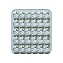 Easter Bunny Silicone Mold, 30 Cavities Candy Mould Wax Melt Tray For Baking Rabbit Chocolate Jello Resin Gummies Cupcake Decor mėlyna
