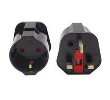European to British Travel Adapter: 13A Conversion Plug gray