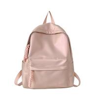 PU soft leather schoolbag female Japanese college students leisure travel backpack male fashion large capacity leisure computer backpack juoda