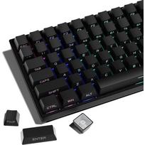 Polar Day Translucent Keycaps: 133 PBT Micro-Frosted Keys, Dye-Sublimated Six-Color Gradient, Personalized Fit for Mechanical Keyboards black