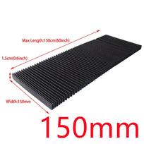 CNC Milling Machine Flexible Guard Dust Cloth Three-proof Cloth Protective Flat Accordion Bellows Cover Tool Ship Within 24 Hours&1500cm length black