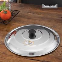 Stainless Steel & Glass Combination Wok Lid 30cm black