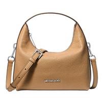 Michael Kors Ember Pebble Leather Shoulder Crossbody Handbag Small Women handbags Silver Beige 35F4S7YM1L-PEANUT Basic Set (Bag) beige