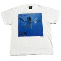 Nirvana Nevermind Vintage Kurt Cobain 90s Band XL Single Stitch T-Shirt REPRINT M blue