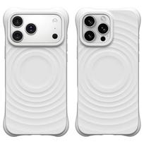 Premium Magnetic Liquid Silicone Case IPhone 17 Pro Max 16 15 Series Shockproof Cover Trendy Fashion Compatible With MagSafe iPhone 17 Pro Max white