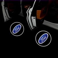 Led Car Door Welcome Light Projector Lamp for Ford Mustang Shelby Focus Fusion Transit Fiesta Mondeo Explorer Ranger Kuga Smax gray