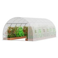 VEVOR Walk-in Tunnel Greenhouse, 19.4x9.7x6.5 ft Hoop House Greenhouse Tunnel, Plant Hot House with Galvanized Steel Frame, White PE Cover