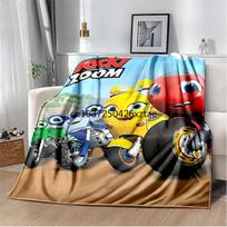 RR-Ricky Z-Zoom Animacinis Plakatas Antklodė, Lengva Šilta Izoliacija Sofos Lovoje Biuro Automobilio Kelio Antklodės, Antklodė 130cm x 150cm
