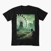Stalker Chernobyl Exclusion zone 0613 Call of pripyat Gift t shirt for gamer Short-sleeve Graph L gray
