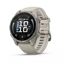 Garmin Fenix 9 43mm – Titano spalvos su rūko / pilku dirželiu