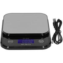 WH-B28 10 kg / 1 g elektroninės svarstyklės universalios LCD skaitmeninės nerūdijančio plieno svarstyklės gray