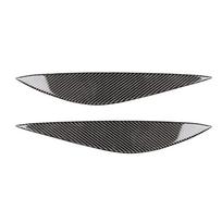 ABS anglies pluošto automobilio priekinių žibintų lempa Antakių vokų antakių lipdukas skirtas Mercedes-Benz C klasė W204 C180 C200 C260 C300 C63 Carbon Fiber gray