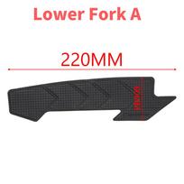 Bike Chain Protector Bicycle Frame Chainstay Pad MTB Road Bike Sticker Guard Frame Scratch-Resistant Cover Cycling Lower fork B black
