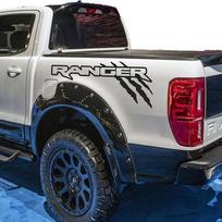 2 vnt. pikapo „Ranger“ automobilio lipdukų, „Raptor SVT“ lovos kontūro, žnyplių, įbrėžimų grafikos, žnyplių lipdukų rinkinys 40cmWx19cmH 2Pcs mėtinė