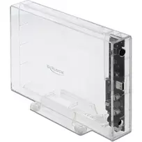 Išorinis HDD/SSD dėklas DeLOCK 42623 skaidrus 2.5/3.5 colio