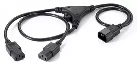 Maitinimo Y-kabelis Equip 112210 1,6 m C14 į 2x C13