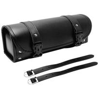 Motorcycle Tool Bag, Universal PU Leather Motorcycle Fork Bag Saddlebag with Adjustable Straps, Handlebar Bag Storage ruda