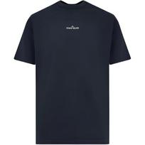 Stone Island Letter Round Neck Short Sleeve T-Shirt Men Tops Blue K2S152100037S0241-V0020 XXL black