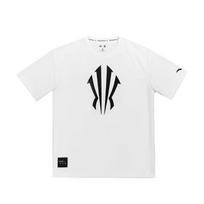 Anta Kyrie Basketball Series Ice Skin Comfortable Classic Fashion Short Sleeve Knitted T-Shirt Unisex tops Vanilla-White 172621101R-1 L white