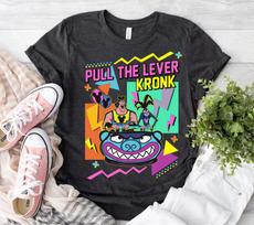 Retro 90s Yzma And Kronk Pull The Lever Shirt Unisex Adult Kid Shirt 592316 S gray