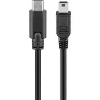 USB laidas Goobay 67989 0,5 m Mini-USB B į USB C juodas