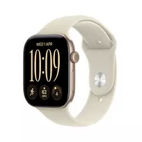 Išmanusis laikrodis Apple Watch Series 12 GPS 46mm Light Gold Aluminium Case with Sand Sport Band - M/L MJEP4ET/A