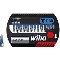 WIHA 41824 - Bitų rinkinys FlipSelector, 13 dalių mišrus, 25 mm, T-Bit (41824)