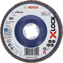 Šlifavimo diskas Bosch 115 mm, grūdėtumas 60, kampiniam šlifuokliui – modelis 2608619206