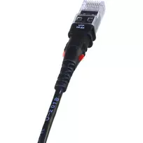 PatchSee TP-6A-U/6 Juodas 1,8m Cat6a F/UTP tinklo kabelis