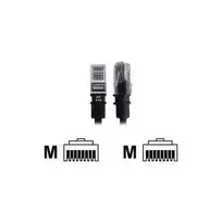 PatchSee BasicPatch F/2 tinklo kabelis su RJ-45 kištukais, RJ-45 į RJ-45, Cat5e FTP ekranuotas, 0,6 m, juodas