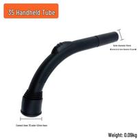 Compatible Hose Handle for Philips Midea Vacuum Cleaners - Universal 35mm Connector Tube black