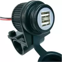 Albrecht (Midland) 73700 Duo USB lizdas, 12-24 V, skirtas motociklui, keturračiui, automobiliui ir valčiai