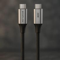 USB-C į USB-C laidas EcoFlow EFA-240W-C-C-CABLE-EU, 240W, nailono pynė