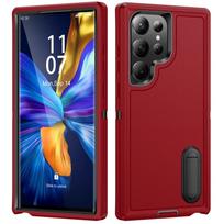 Case For Samsung Galaxy S24 S23 Ultra Plus S22 Ultra Plus A54 A53 A14 A53 5G Heavy Duty Rugged Protective with Kickstand Cover Samsung A03S 165mm raudona