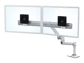 Ergotron 45-489-216 LX Desk Dual Direct Arm laikiklis dviem monitoriams, iki 25 colių (63,5 cm), 0,9–5 kg, baltas