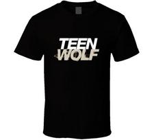 Teen Wolf Movie TV Series Logo Black T-Shirt S gray