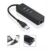 MicroConnect MC-USB3.0HUBWETH USB 3.2 Gen 1 šakotuvas, 3x USB + Gigabit Ethernet