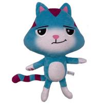 Newest Gabby Dollhouse Plush Toy Mercat Cartoon Stuffed Animals Mermaid Cat Plushie Dolls Kids Birthday Christams Gifts gray