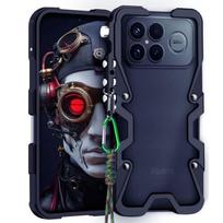 For Xiaomi 15T Pro Armor Screw Metal Frame Shockproof Cover For Xiaomi 15 Ultra 14 13 Aluminium Bumper Heavy Duty Armor Fundas For Xiaomi  15 blue