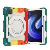 Kids Case For Xiaomi Pad 5 6 Pro 11 inch 5Pro 12.4 Rotating Cover For Redmi Pad SE 11 10.61 inch 2022 Armor Stand Tablet Coque For Pad5Pro 11inc juoda